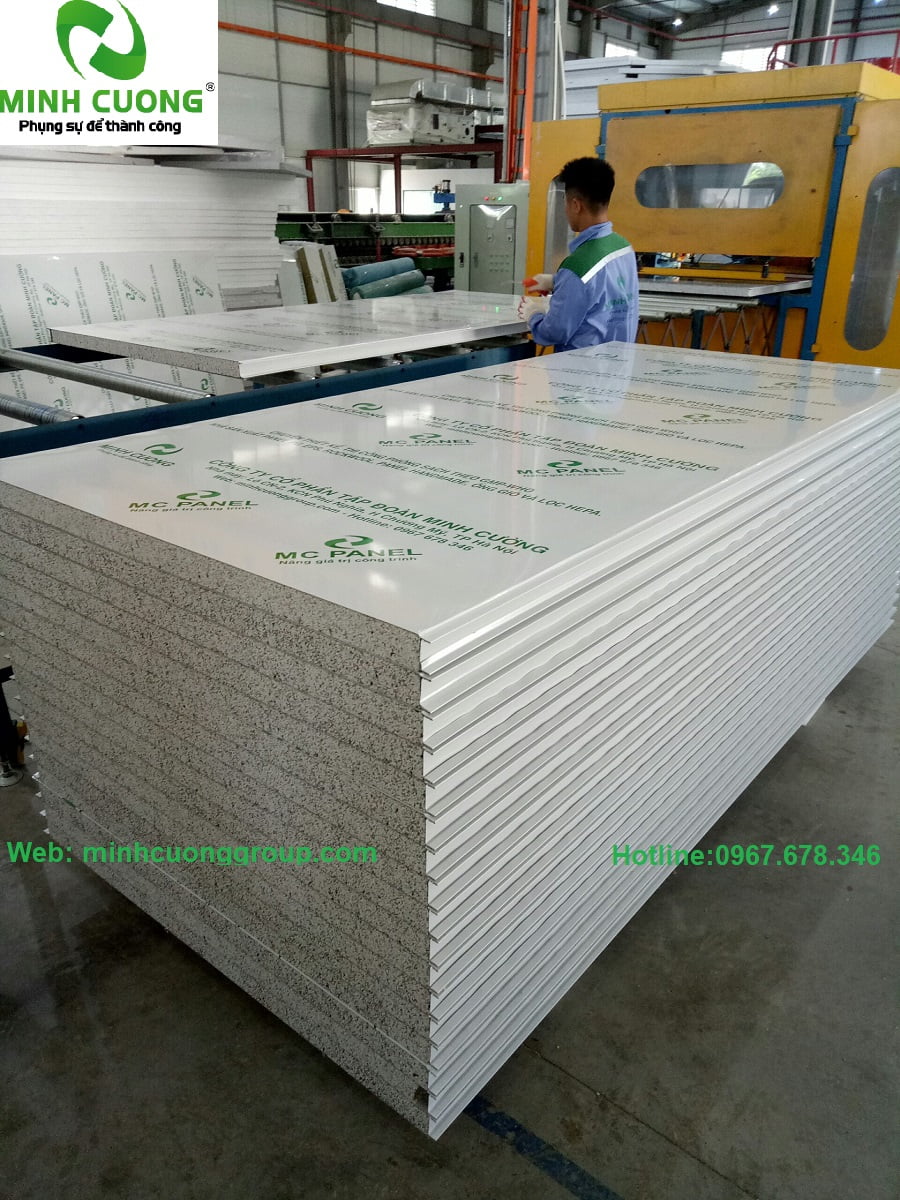 MÁY MINH CƯỜNG SẢN XUẤT PANEL EPS DỰ ÁN NGŨ CỐC MIN MIN